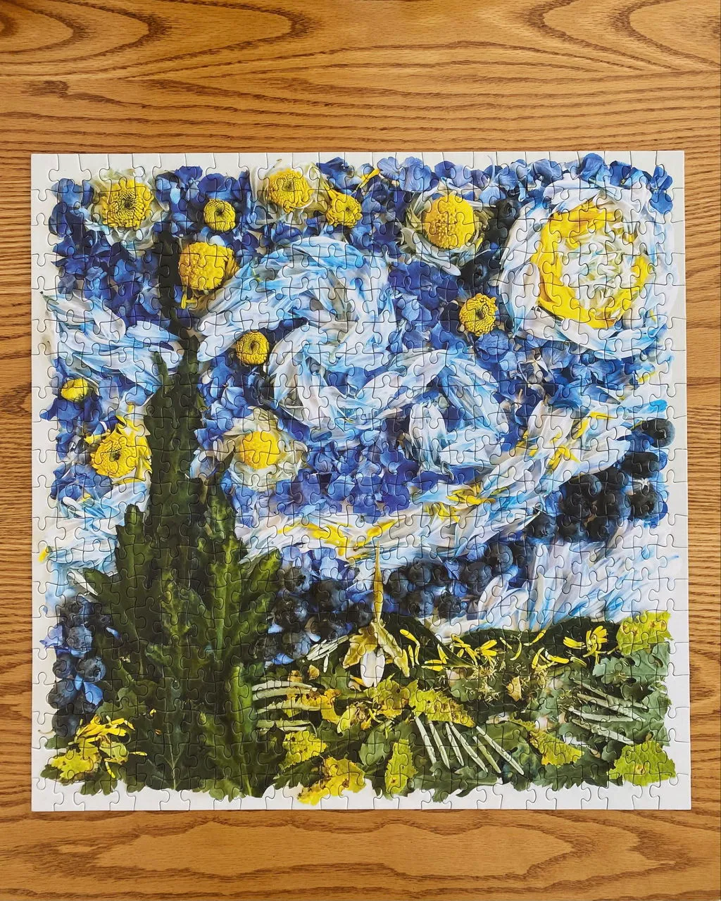 Galison Collins Starry Night Petals 500 puslespil 500 brikker blomst