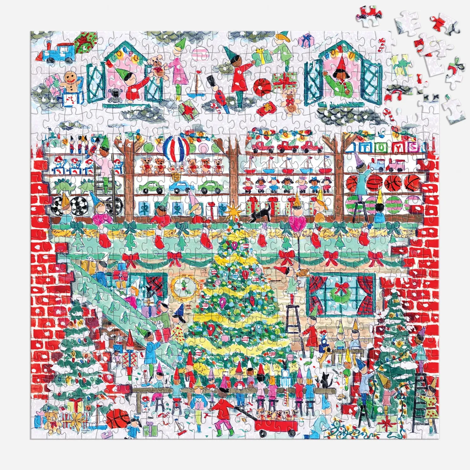 Good Puzzle Co. Storrings Toy Workshop puslespil 500 brikker folie