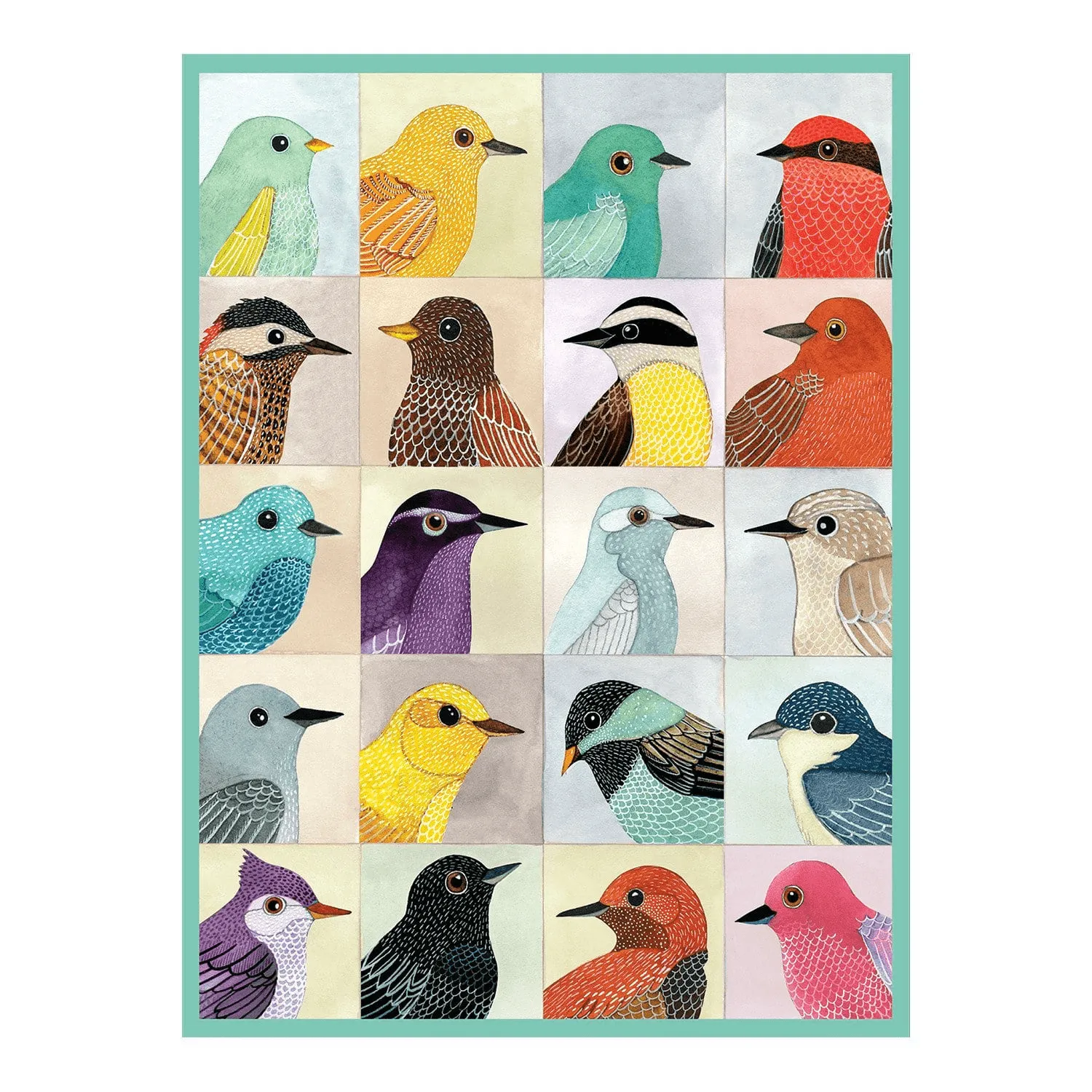Galison Zlatkis Avian Friends puslespil 1000 brikker fugle