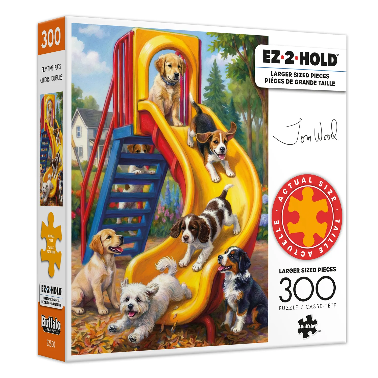 Buffalo Games Playtime Pups puslespil 300 store brikker hvalpe