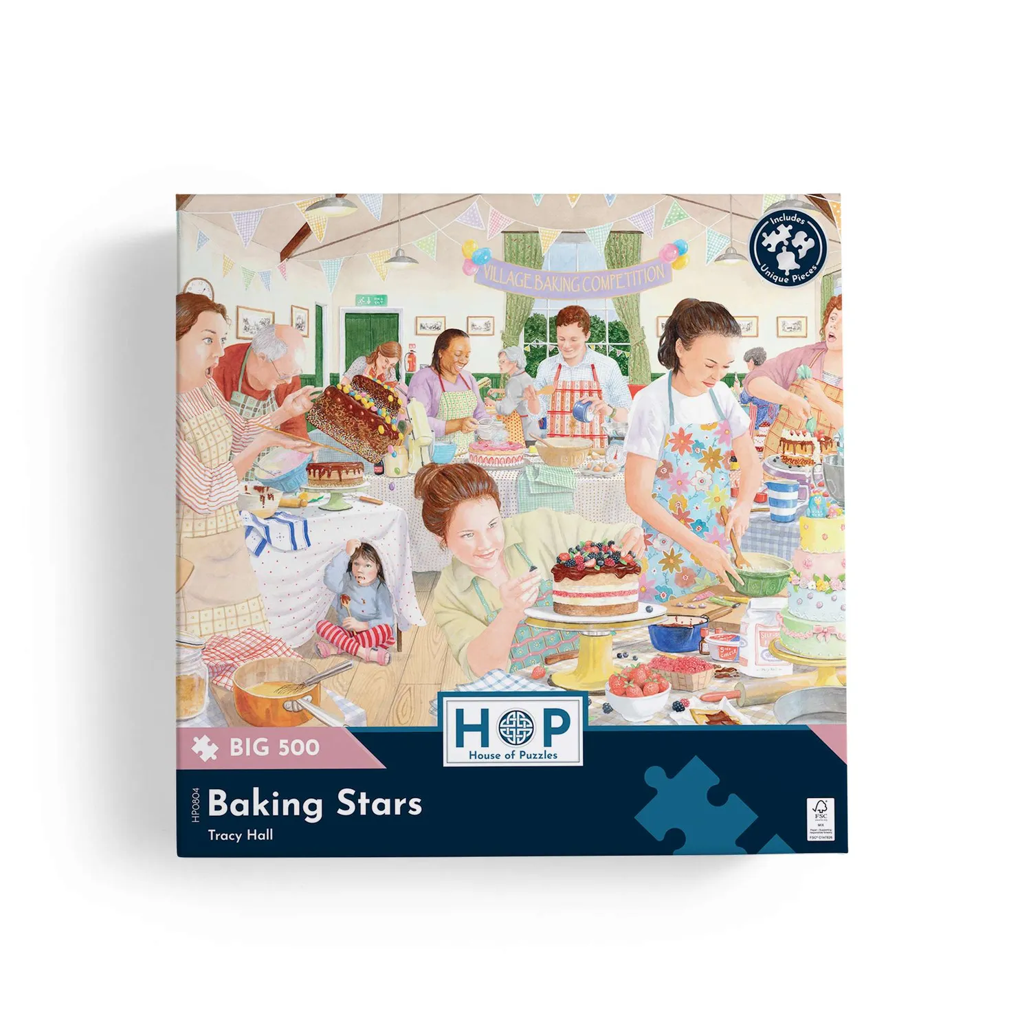 House of Puzzles BIG Baking Stars puslespil 500 bagning