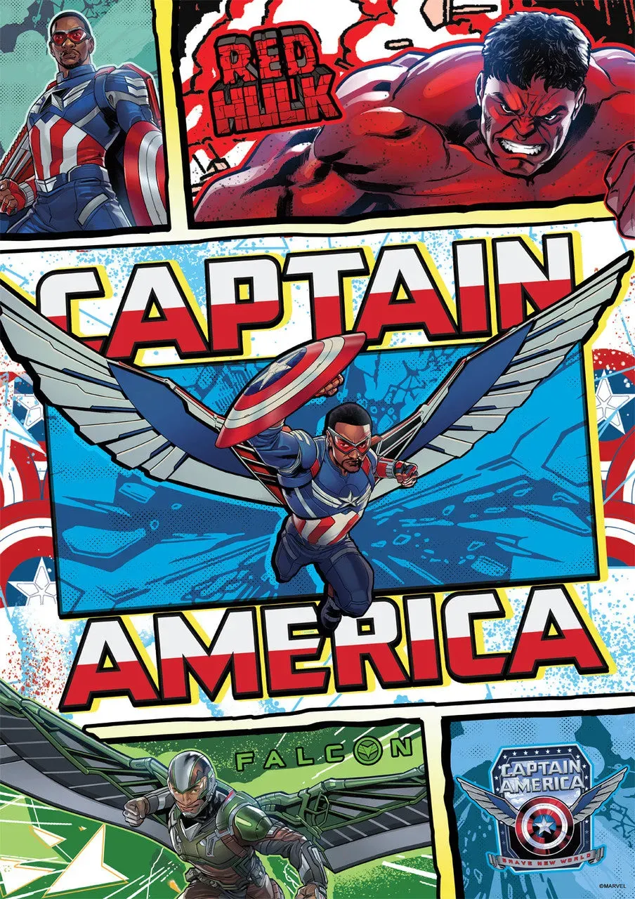 Buffalo Games Marvel Captain America Brave New World puslespil 500 brikker