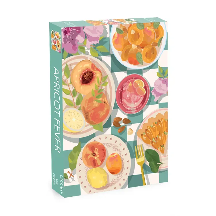 Olleo Apricot Fever puslespil 500 brikker sommerbord