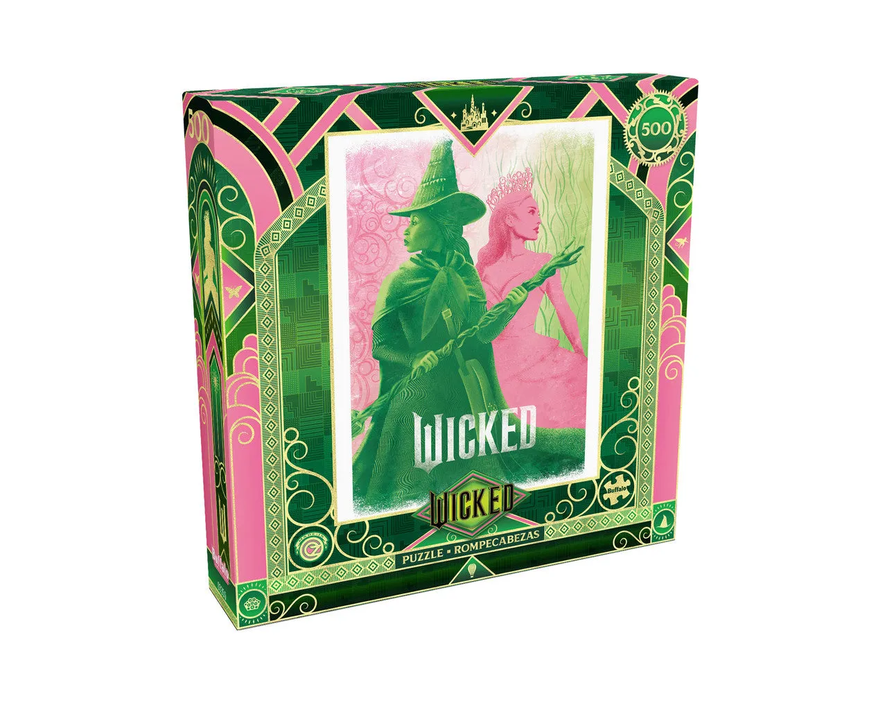 Buffalo Games Wicked Pink Goes Good with Green puslespil 500 brikker