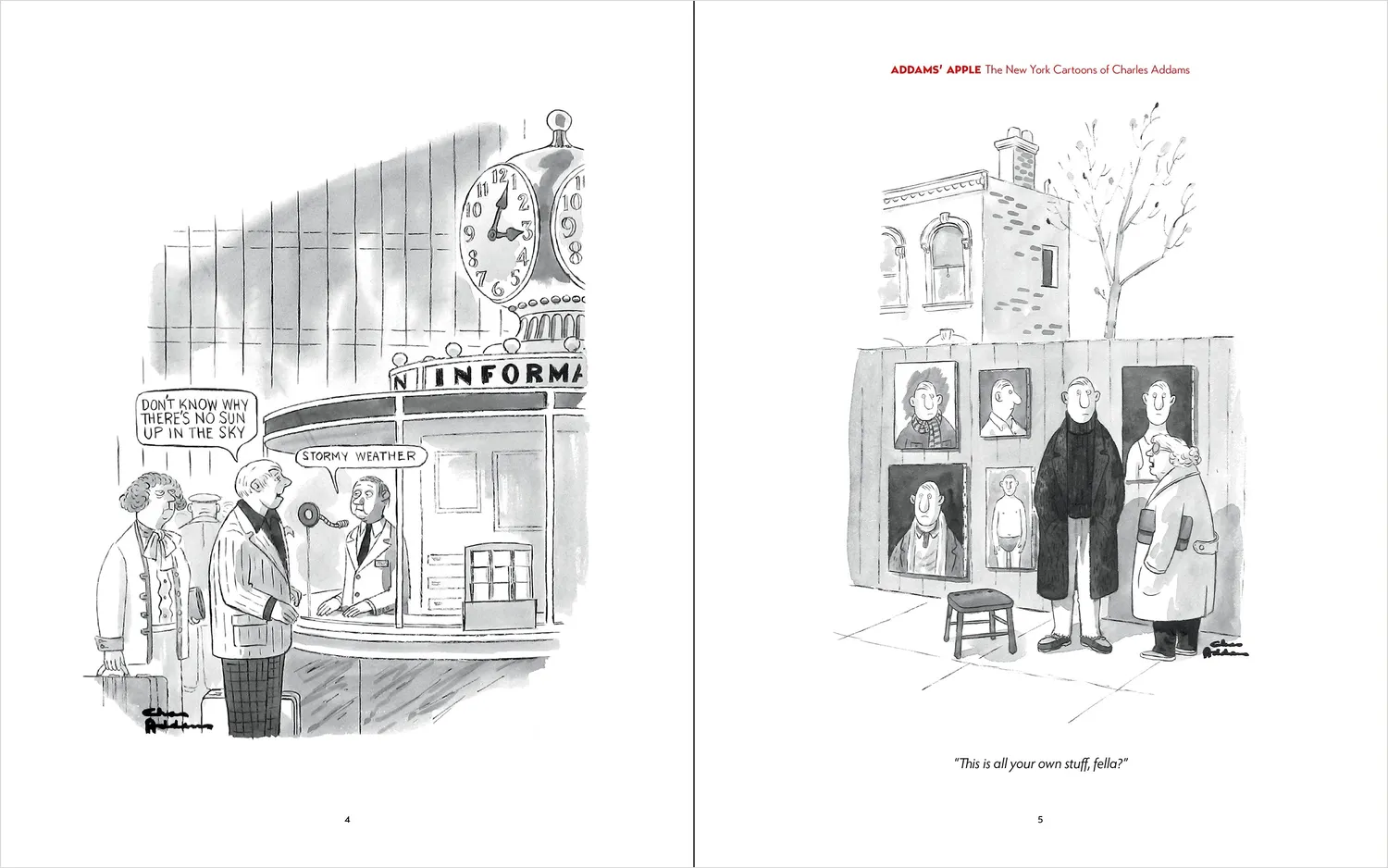 Pomegranate Addams Apple New York Cartoons bog Charles Addams
