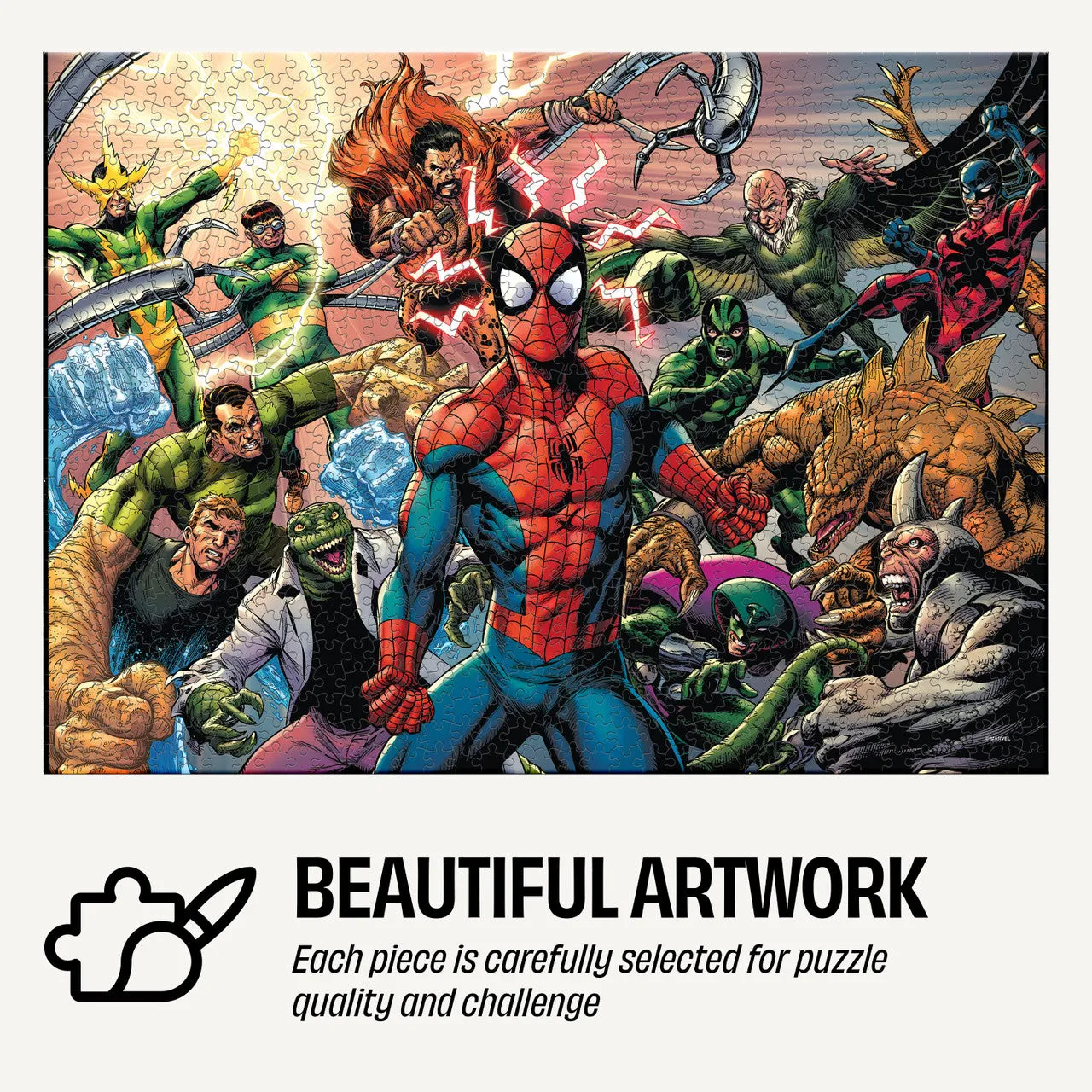 Buffalo Games Spider-Man Sinister War puslespil 1000 metaldåse