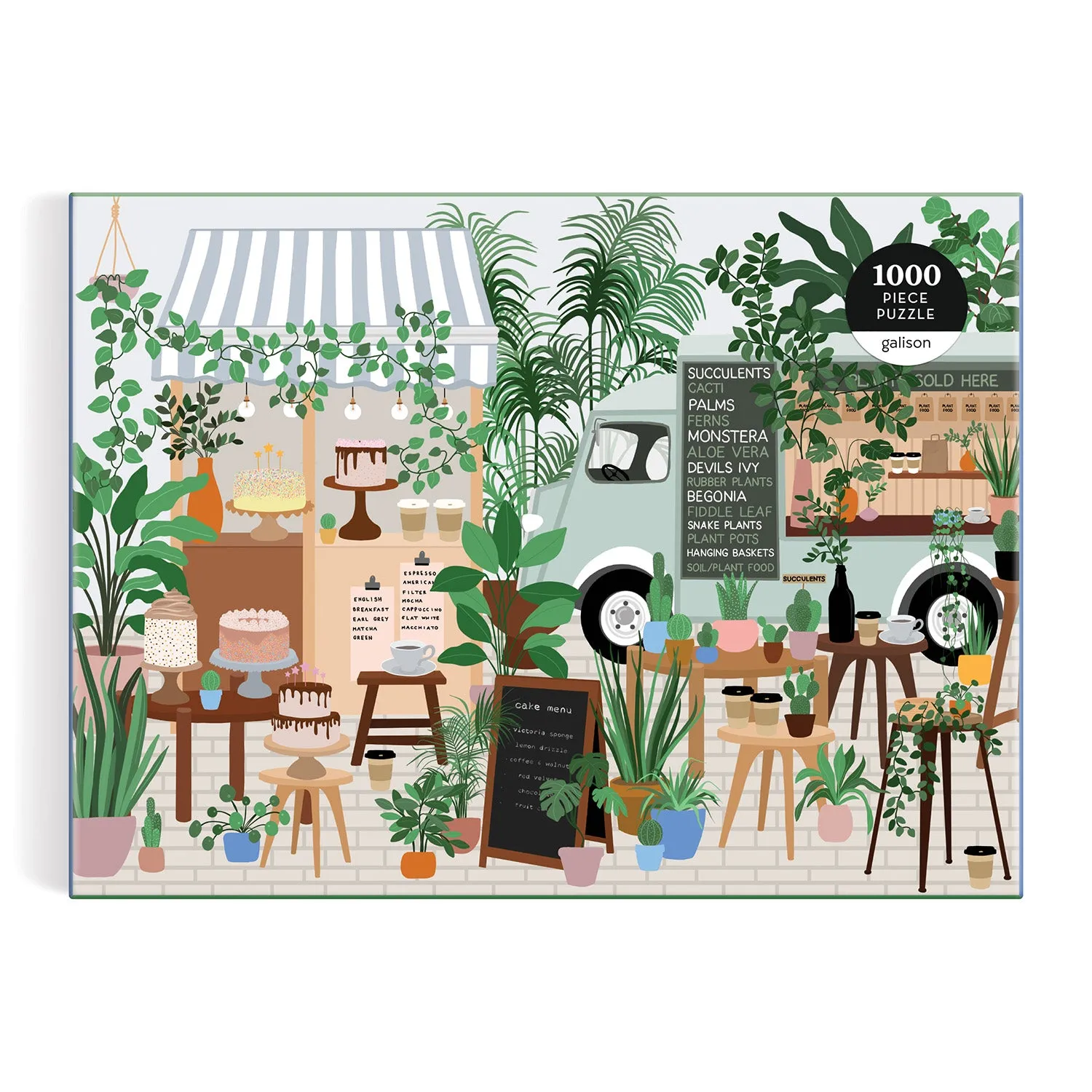 Good Puzzle Co. Plant Cafe puslespil 1000 brikker planter