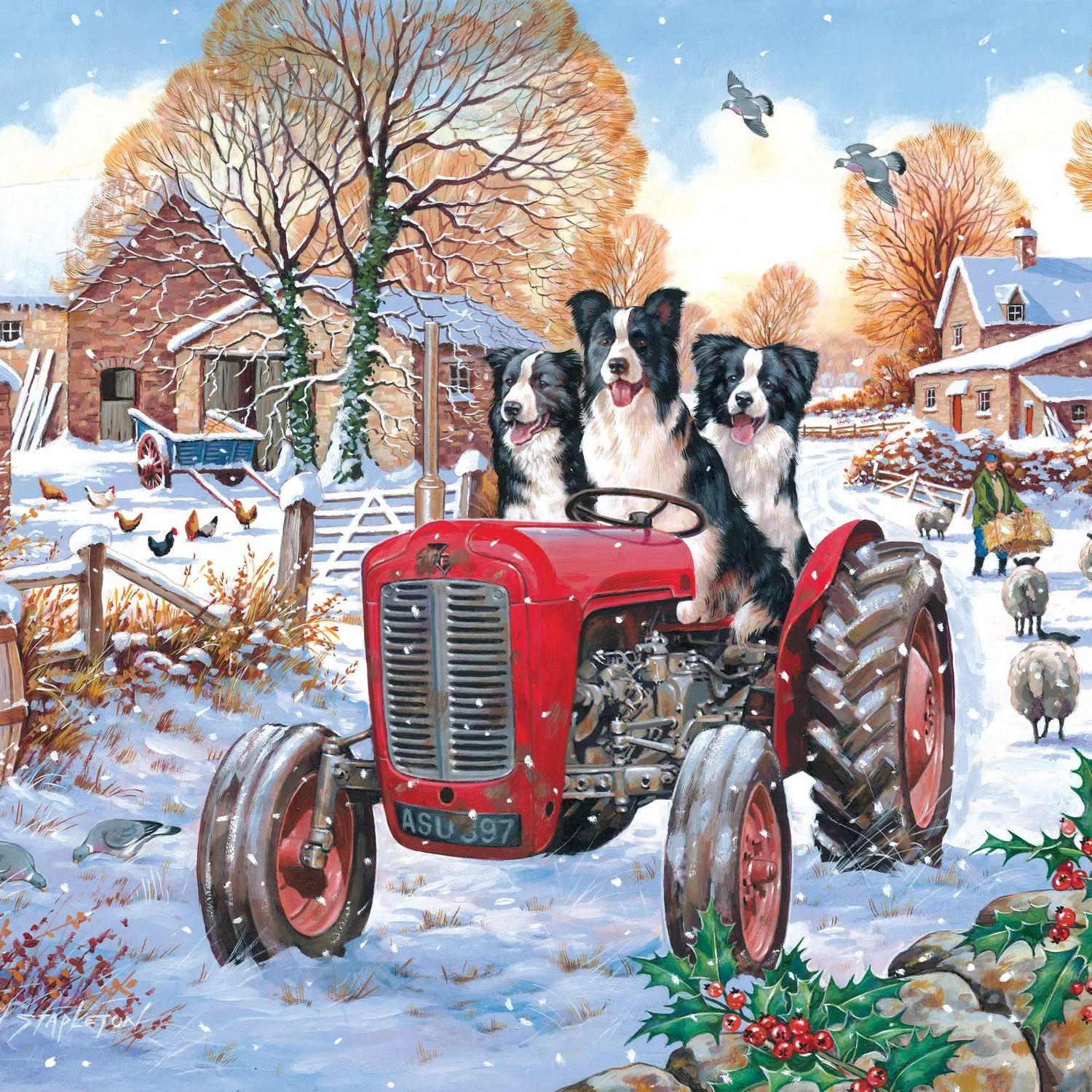 House of Puzzle Beau Belle & Bramble puslespil 1000 brikker vinter