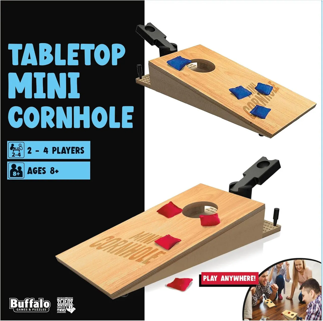 Buffalo Games Mini Cornhole spil bordmodel 2 spillere