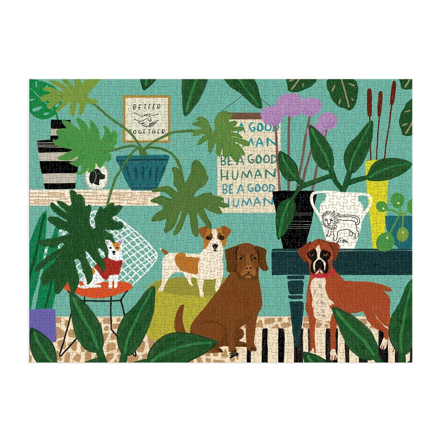 Good Puzzle Co. Anne Bentley Better Together puslespil 1000 hunde