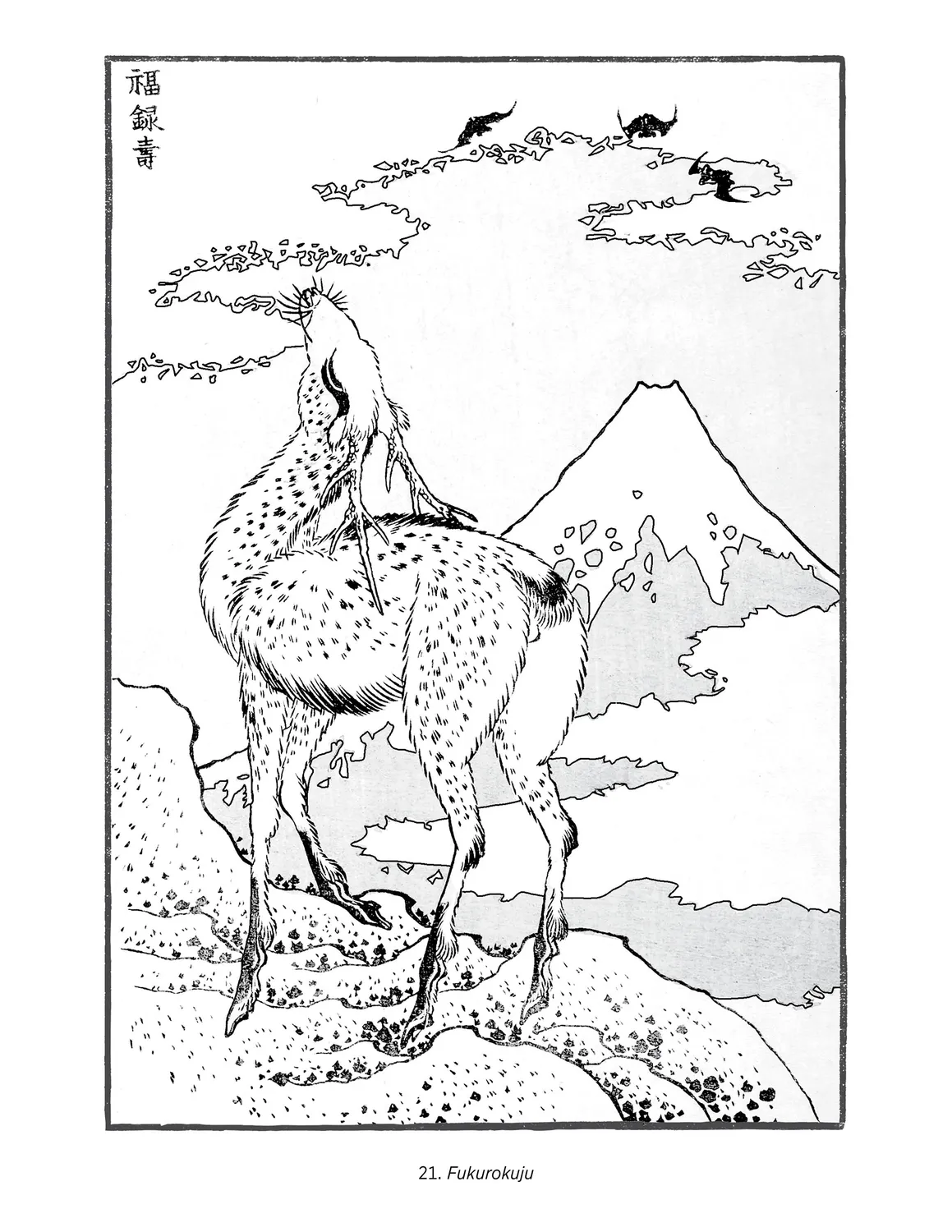 Pomegranate Hokusai Views of Mt. Fuji malebog landskab