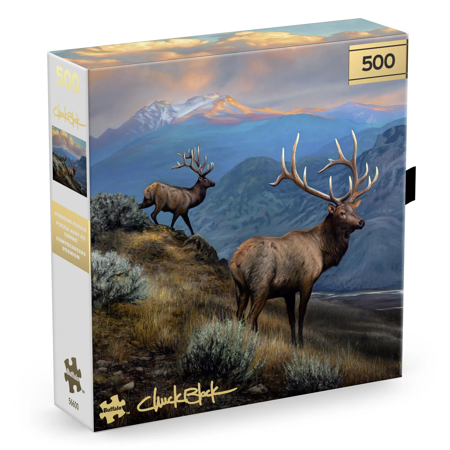 Buffalo Games Gold A Serene Stillness puslespil 500 brikker elge