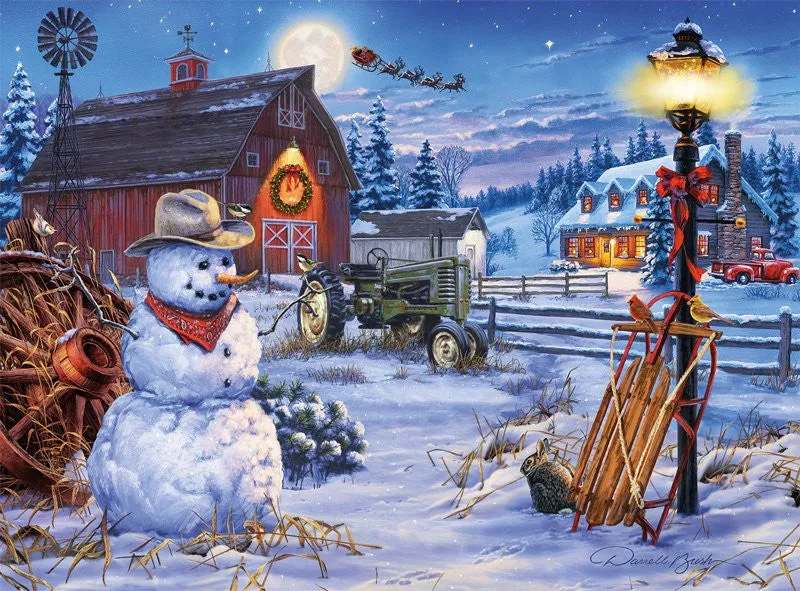 Buffalo Games Country Christmas puslespil 1000 brikker julemotiv