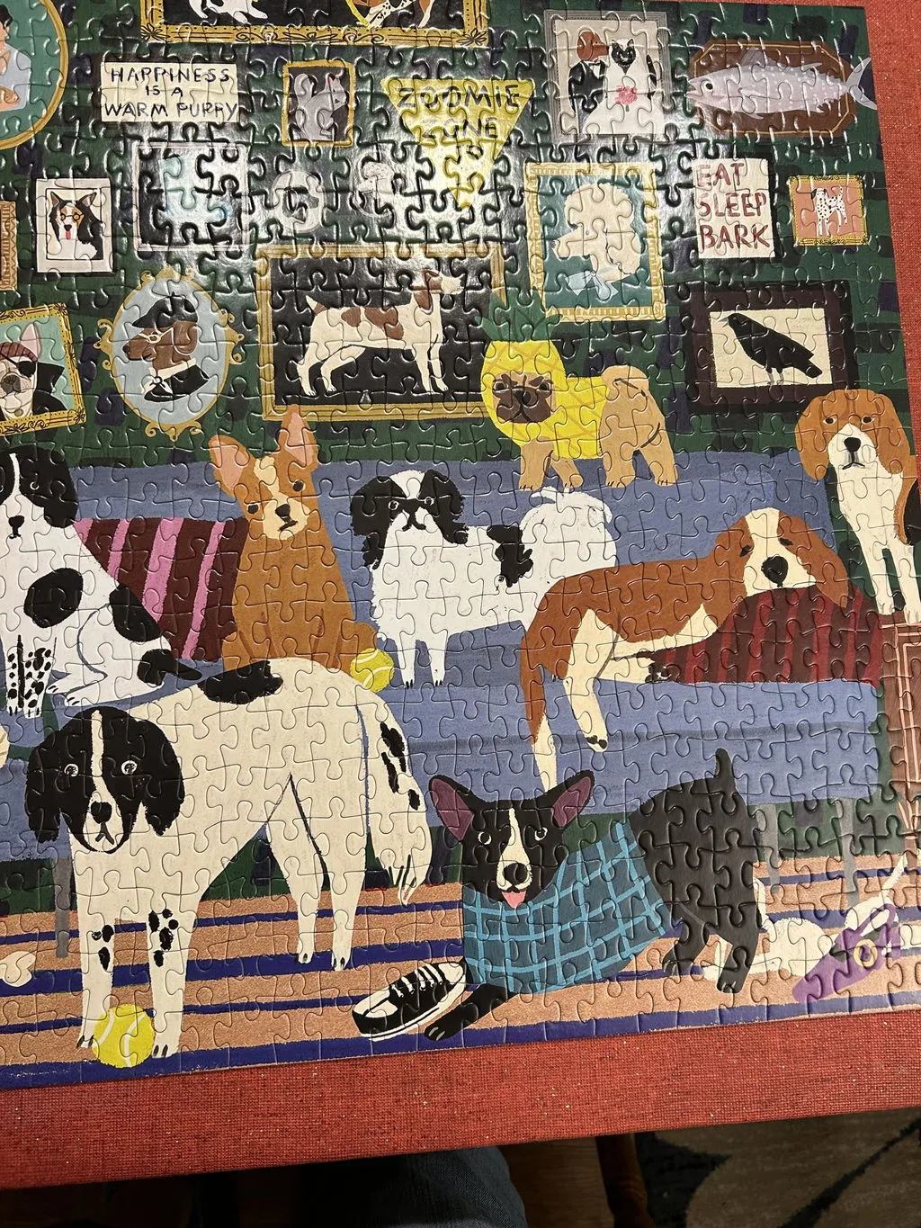 Galison Lounge Dogs puslespil 500 brikker hunde