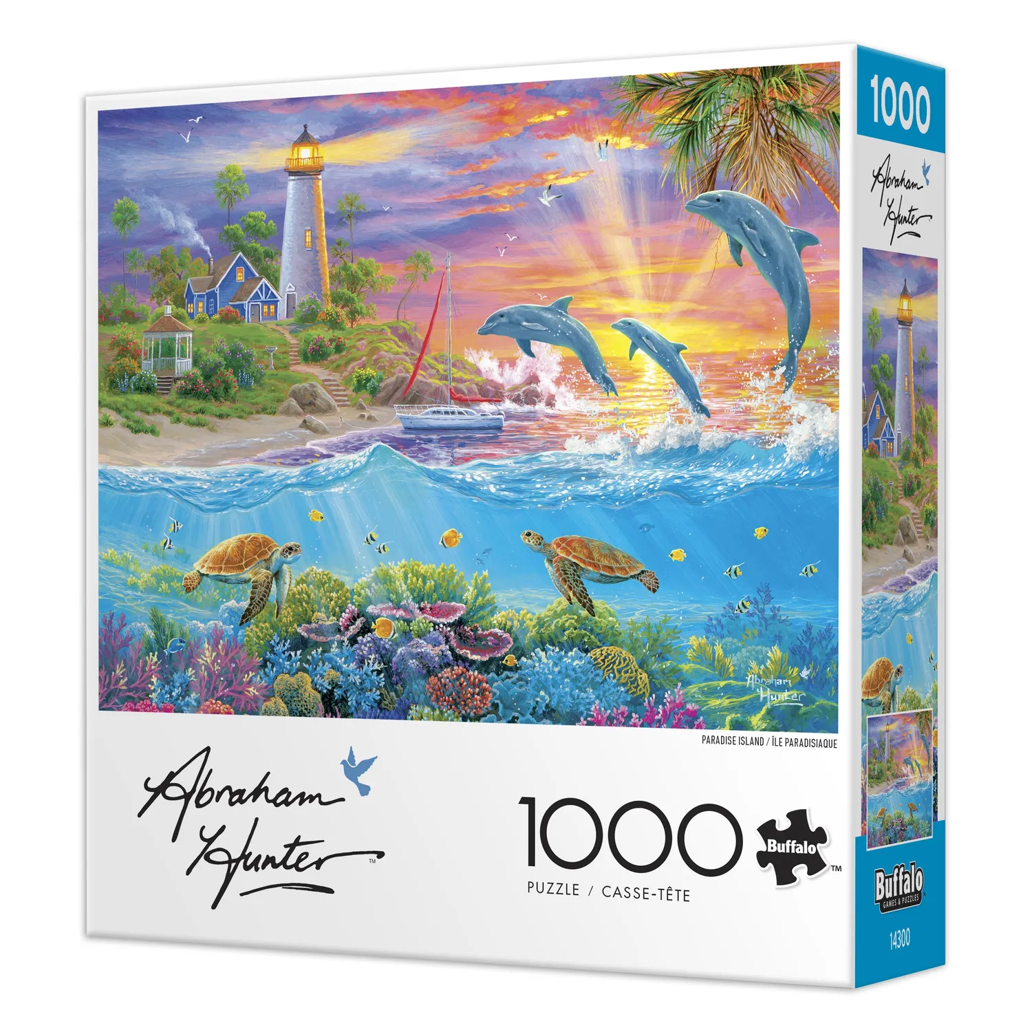 Buffalo Games Hunter Paradise Island puslespil 1000 brikker