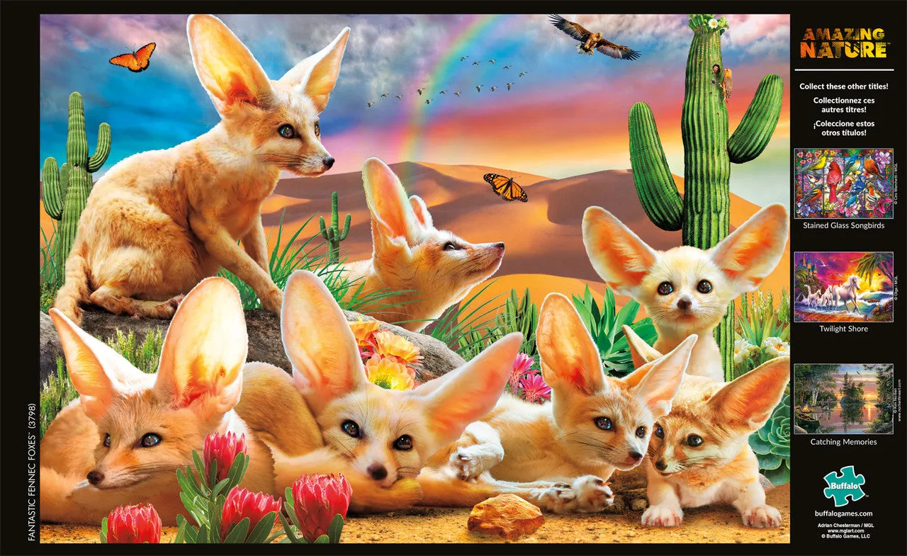 Buffalo Games Amazing Nature Fantastic Fennec Foxes puslespil 500 brikker