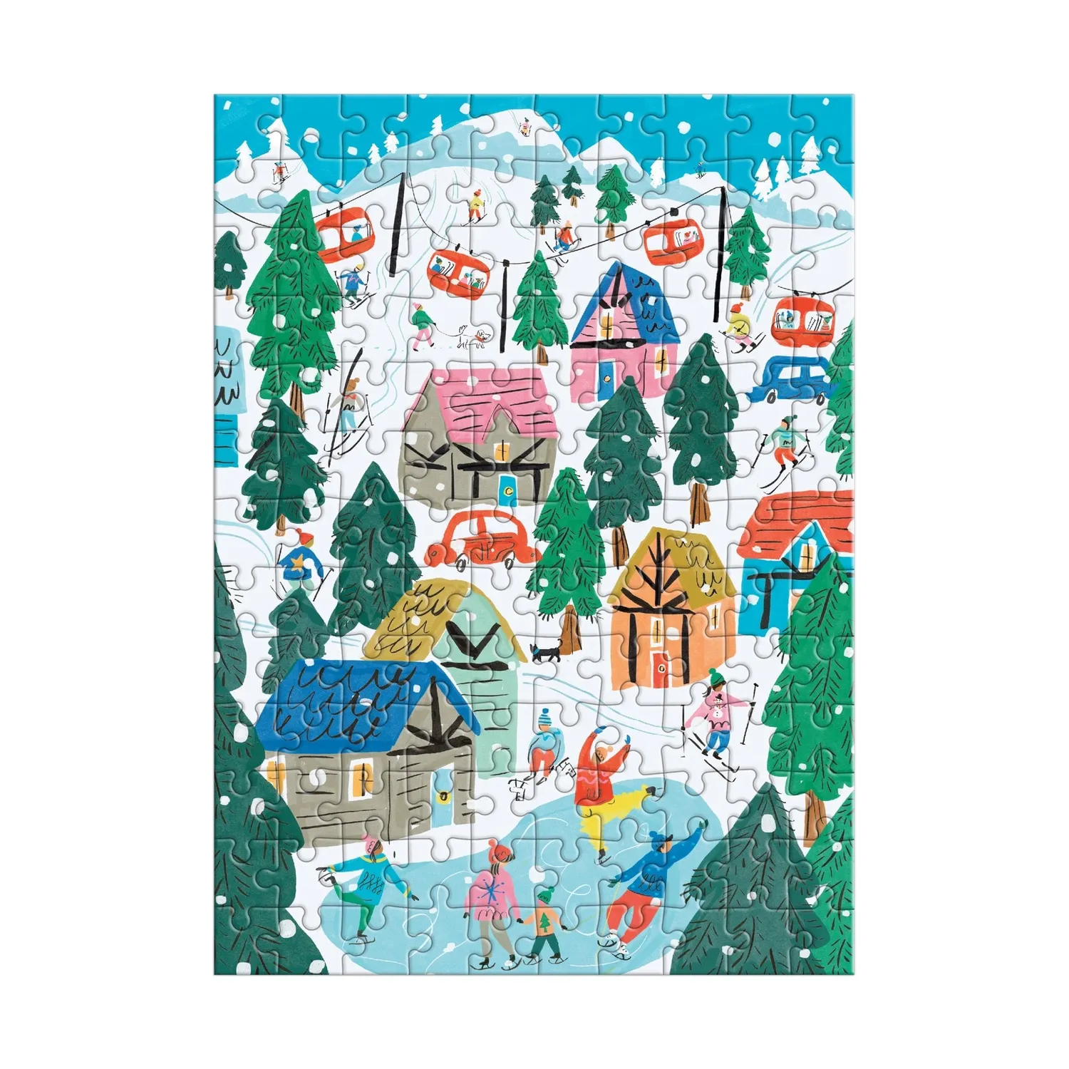 Galison Alpine Cottage puslespil ornament 130 brikker