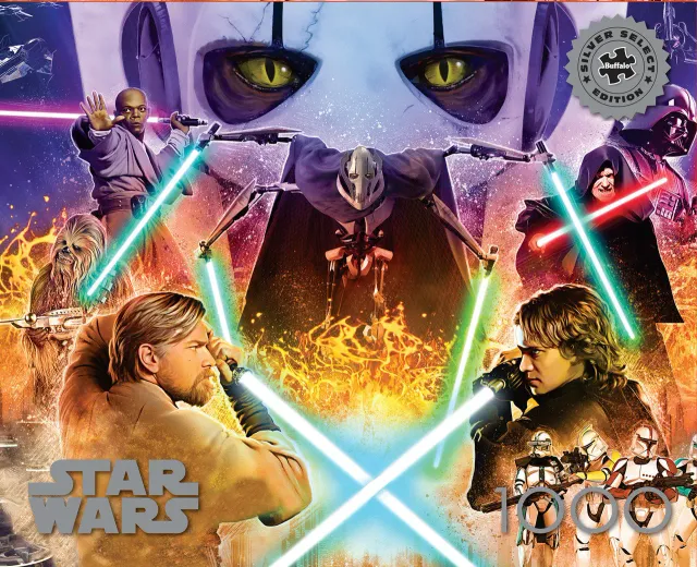Buffalo Games Star Wars Silver Select puslespil 1000 brikker