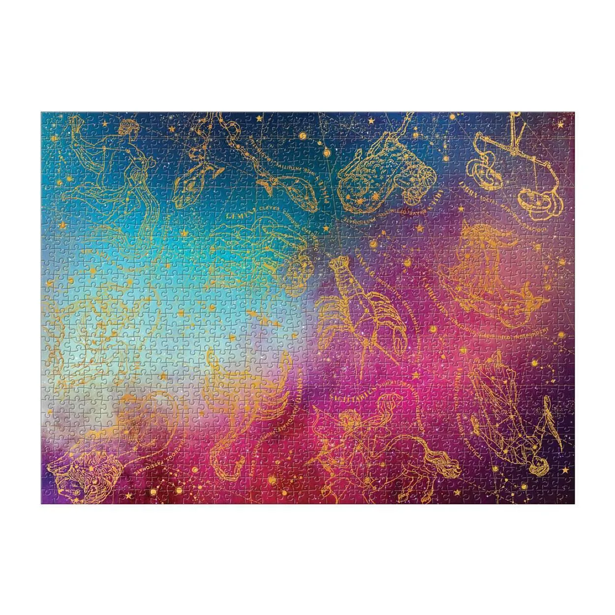 Galison Cosmos Astrology foliepuslespil 1000 brikker guld