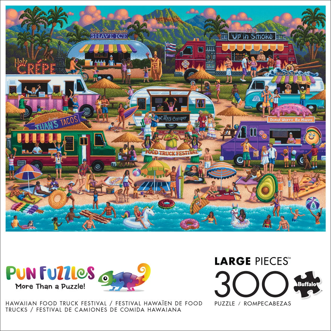 Buffalo Games Hawaiian Food Truck puslespil 300 store brikker