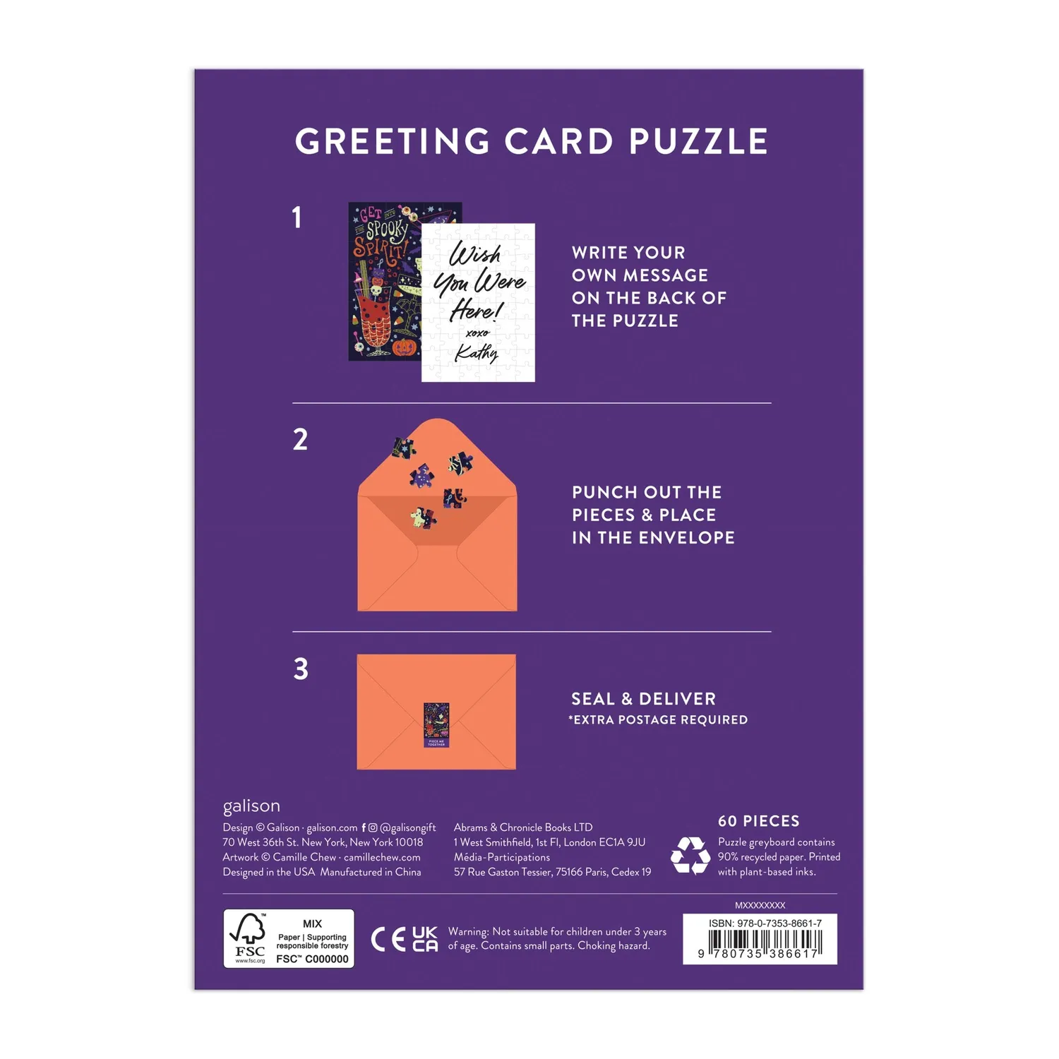 Good Puzzle Co. Get into the Spooky Spirit puslespilskort 60 brikker Halloween