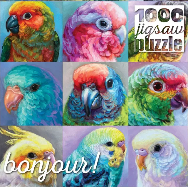 Buffalo Games Bonjour Parrot Perfection puslespil 1000 brikker