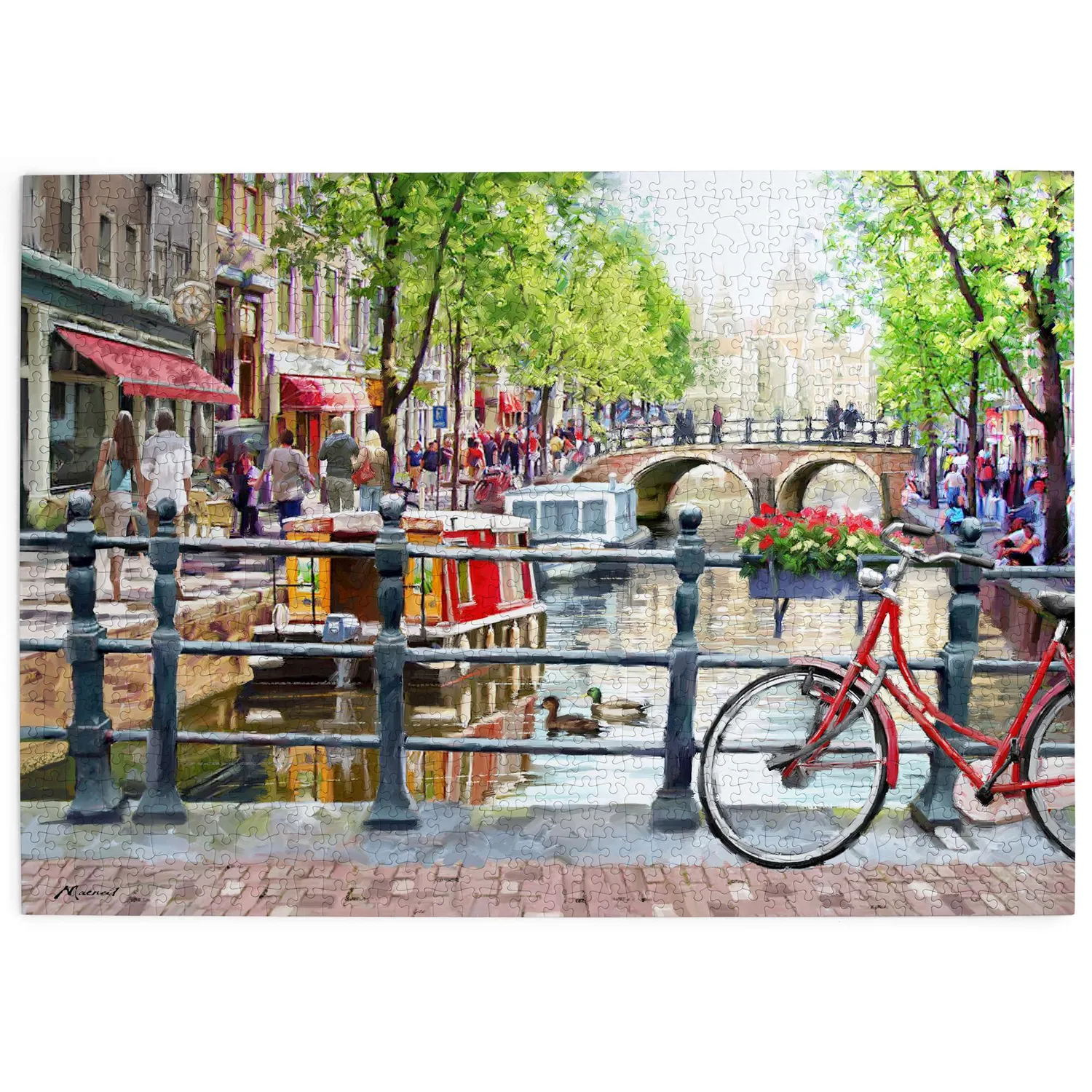 House of Puzzles Spring in Amsterdam puslespil 1000 brikker