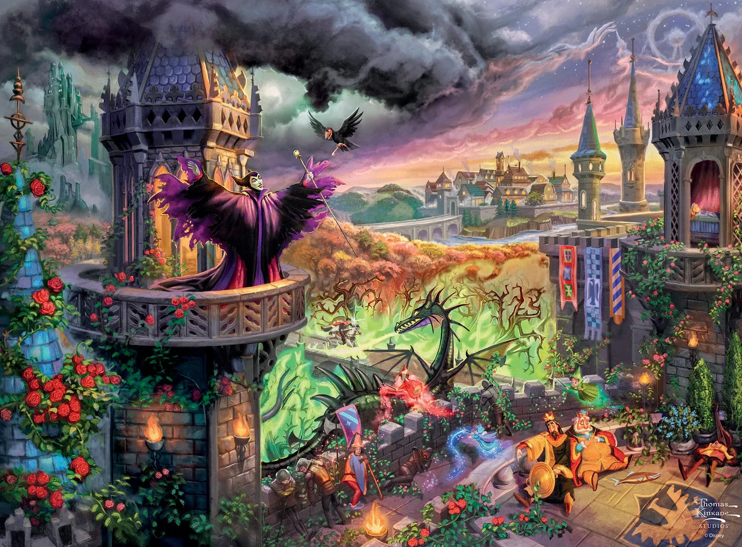 Buffalo Games Silver Select Maleficent puslespil 1000 brikker