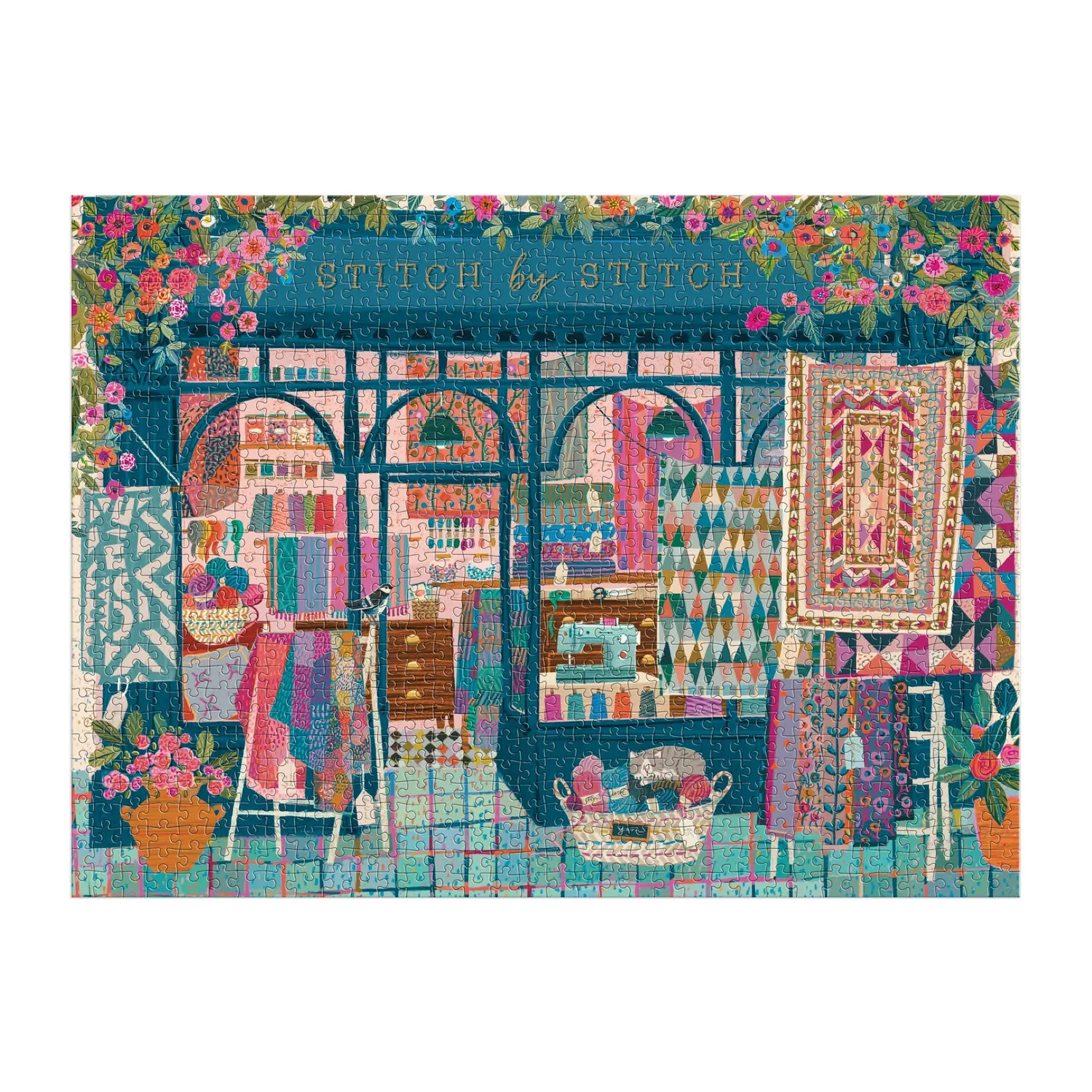 Good Puzzle Co. Victoria Ball Stitch by Stitch puslespil 1000 syning