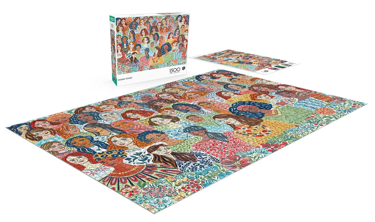 Buffalo Games Woman Power puslespil 1500 brikker blomster