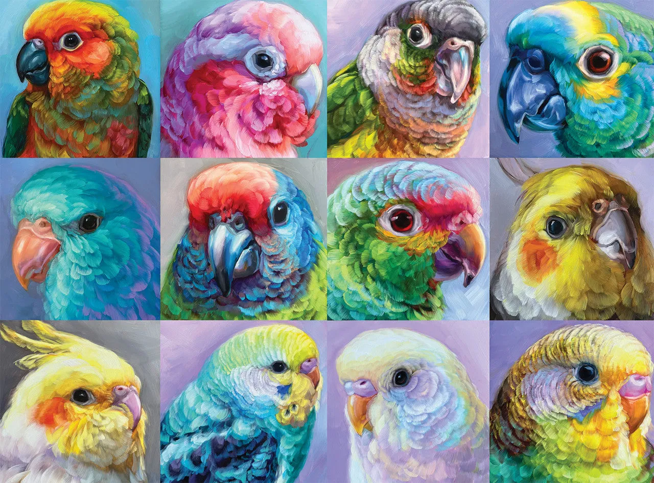 Buffalo Games Bonjour Parrot Perfection puslespil 1000 brikker