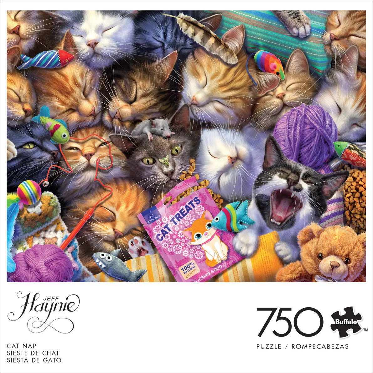 Buffalo Games Cats Cat Nap puslespil 750 brikker katte
