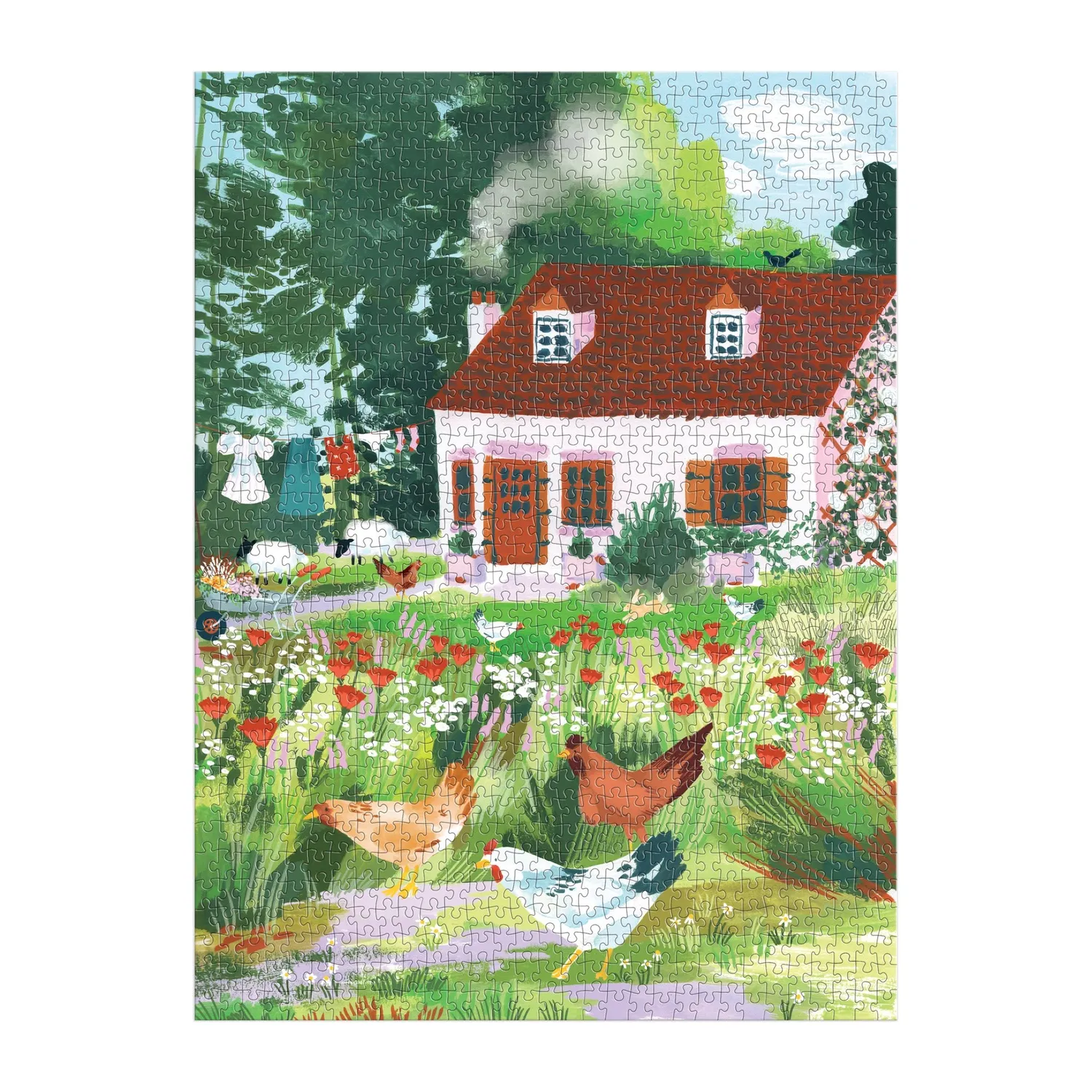 Galison Joanna Clay Cottage Wildflowers puslespil 1000 brikker
