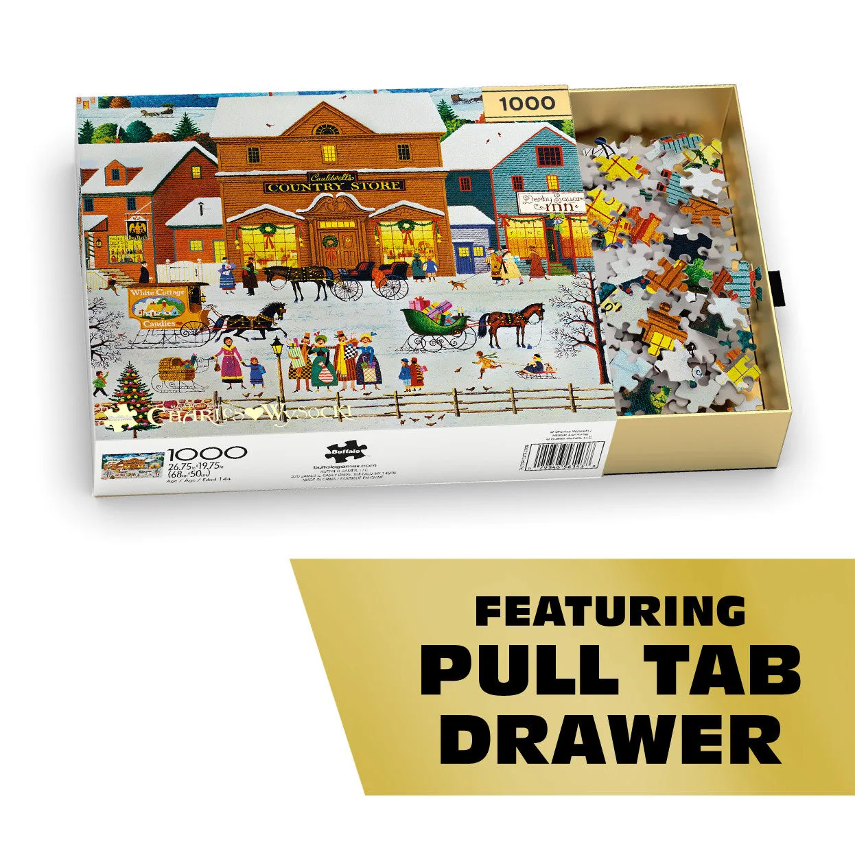 Buffalo Games Gold Cauldwell's Country Store puslespil 1000 brikker vinter