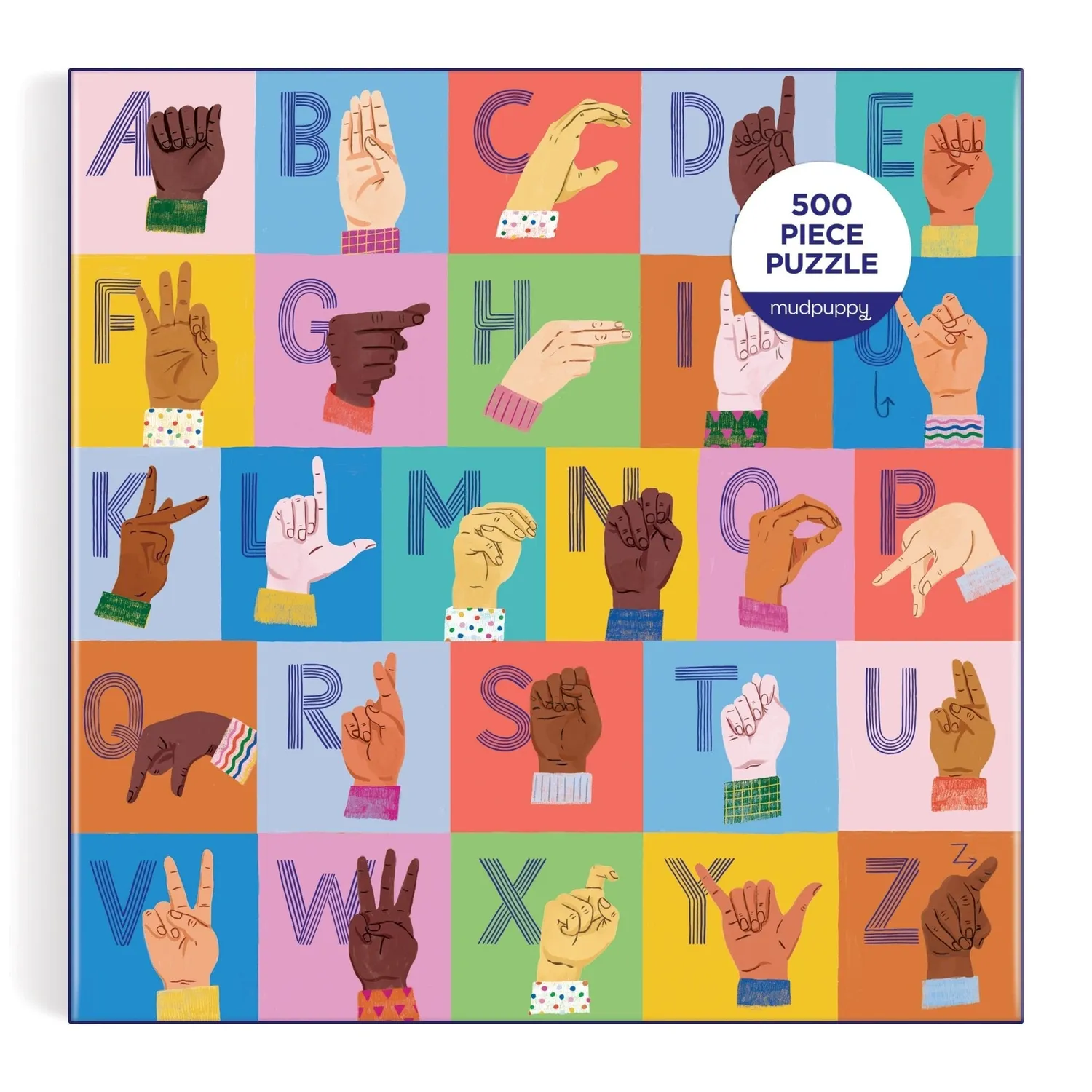 Good Puzzle Co. American Sign Language Alphabet puslespil 500