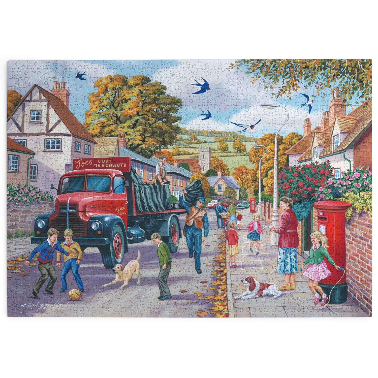 House of Puzzles Coalman Delivery puslespil 1000 nostalgi