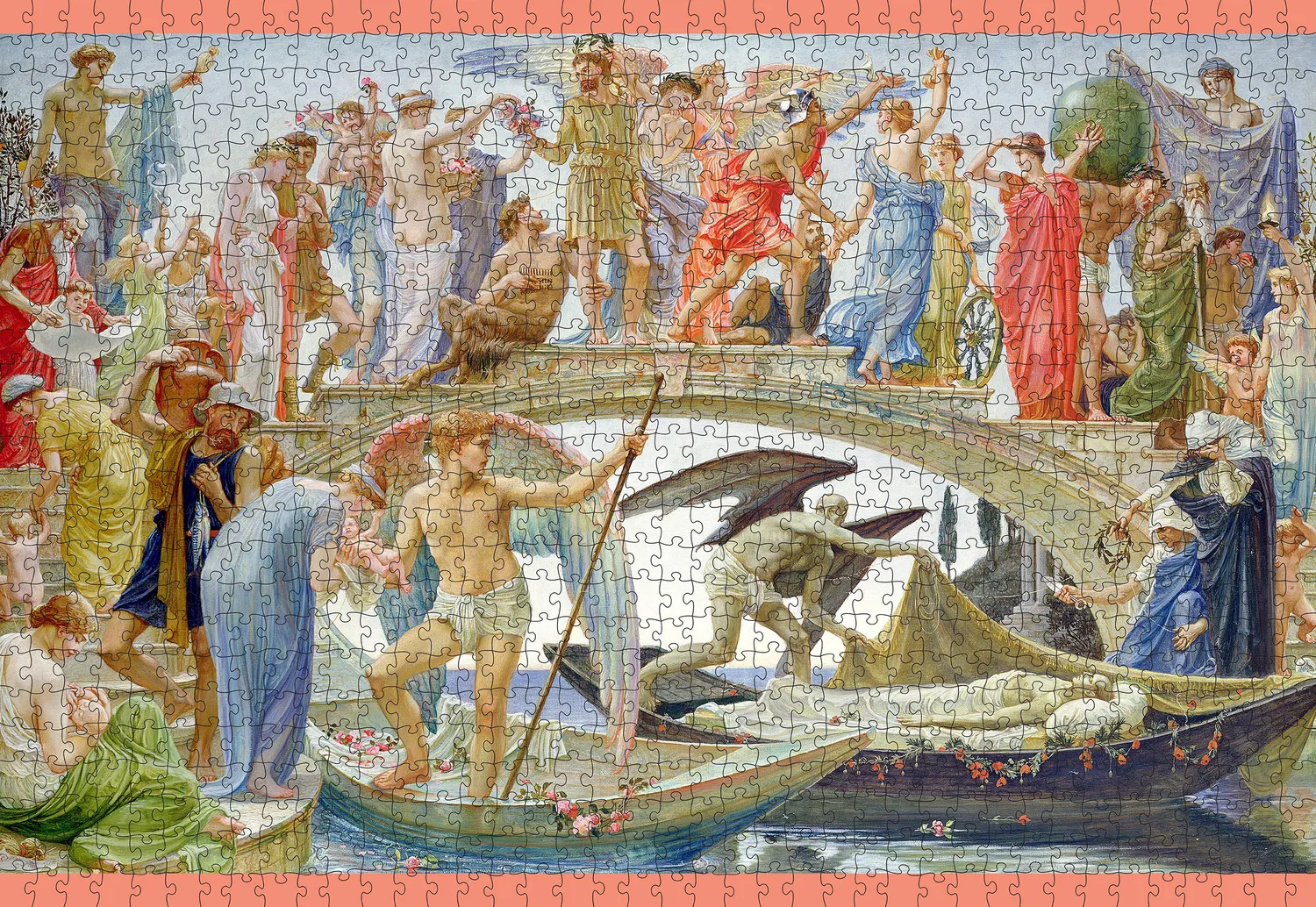 Pomegranate Walter Crane The Bridge of Life puslespil 1000 brikker