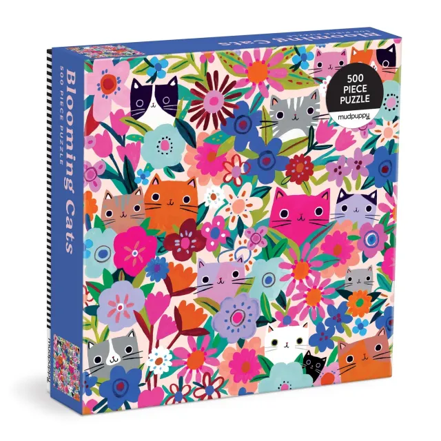Good Puzzle Co. Tara Lilly Blooming Cats puslespil 500 brikker katte