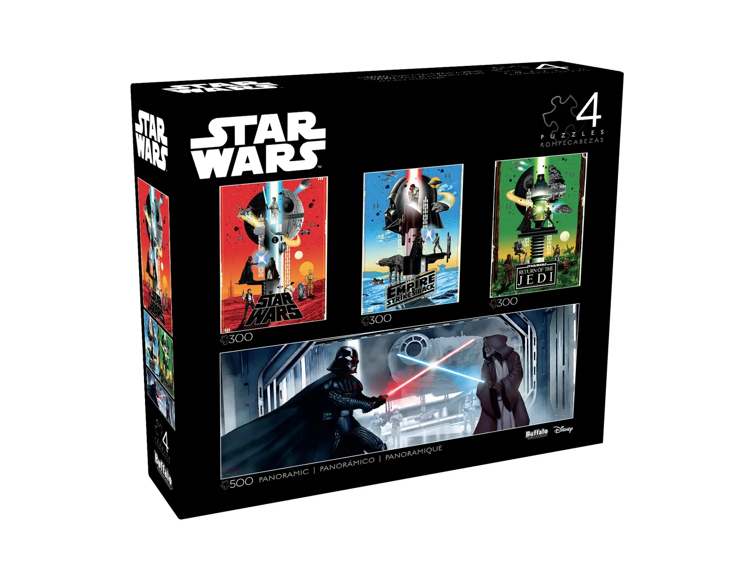 Buffalo Games Star Wars 4 i 1 puslespil multipak 300+500 brikker