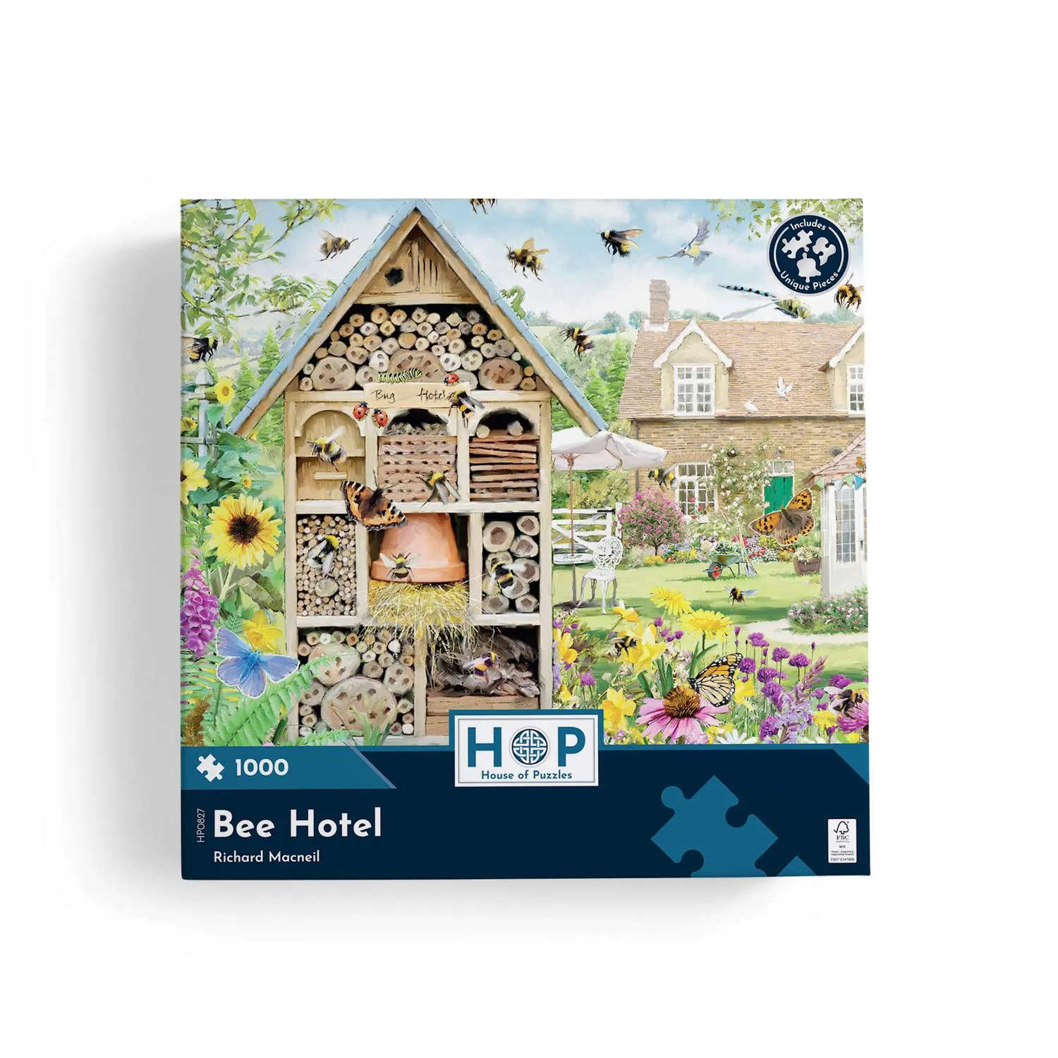 House of Puzzles Bee Hotel puslespil 1000 brikker voksne