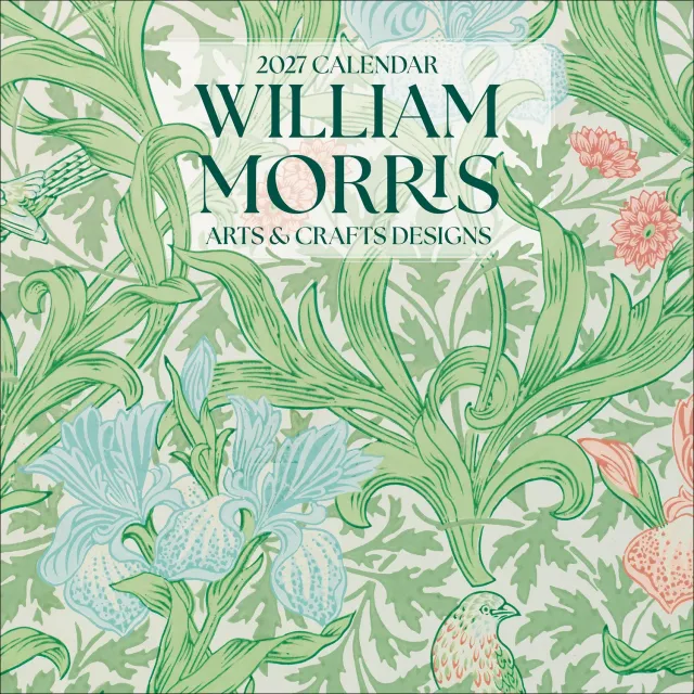 Pomegranate William Morris vægkalender 2027 blomster