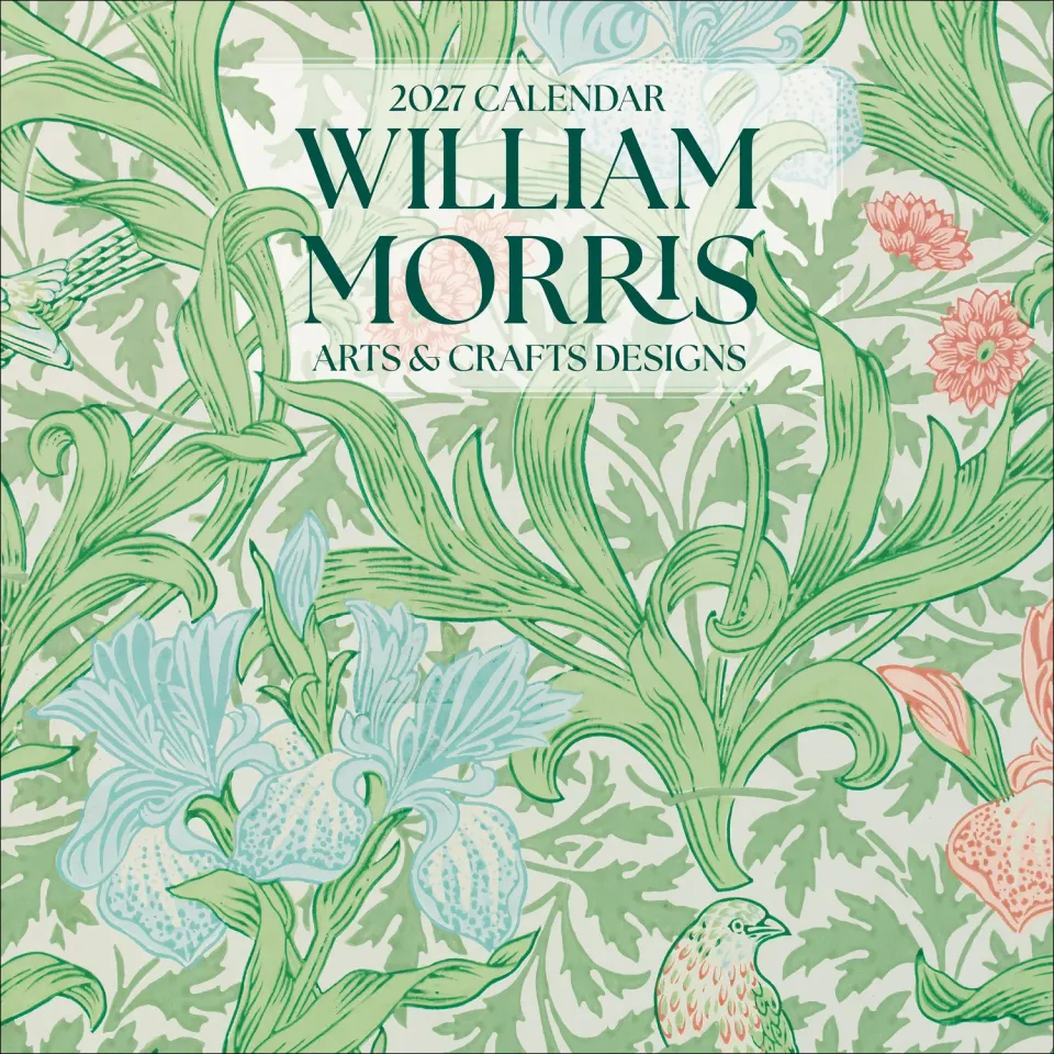 Pomegranate William Morris vægkalender 2027 blomster