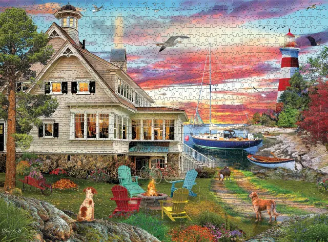 Buffalo Games My Ocean Hideaway puslespil 1000 brikker kyst