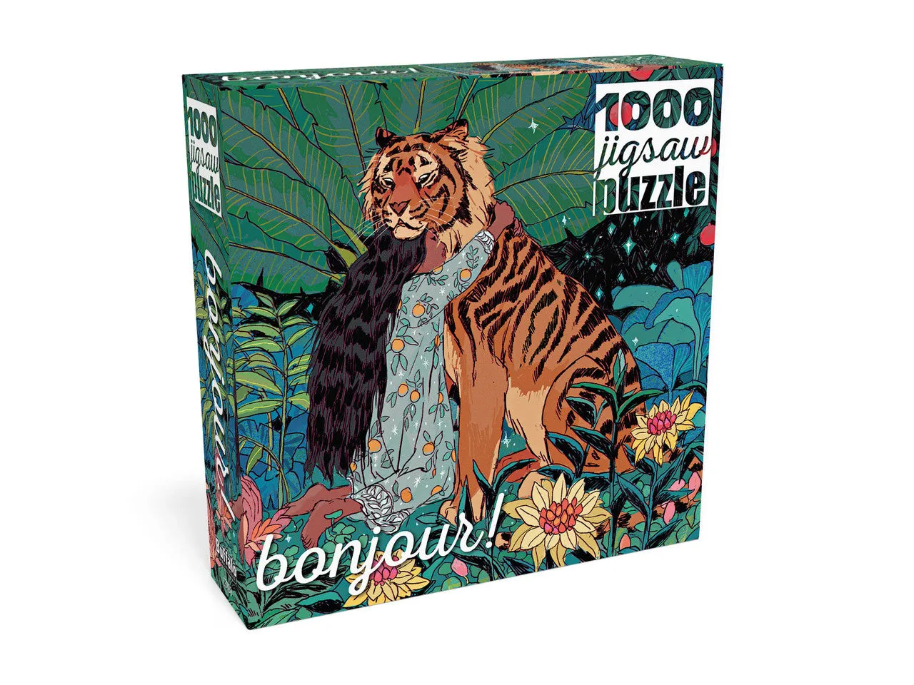Bonjour Wild Friend puslespil 1000 brikker tiger