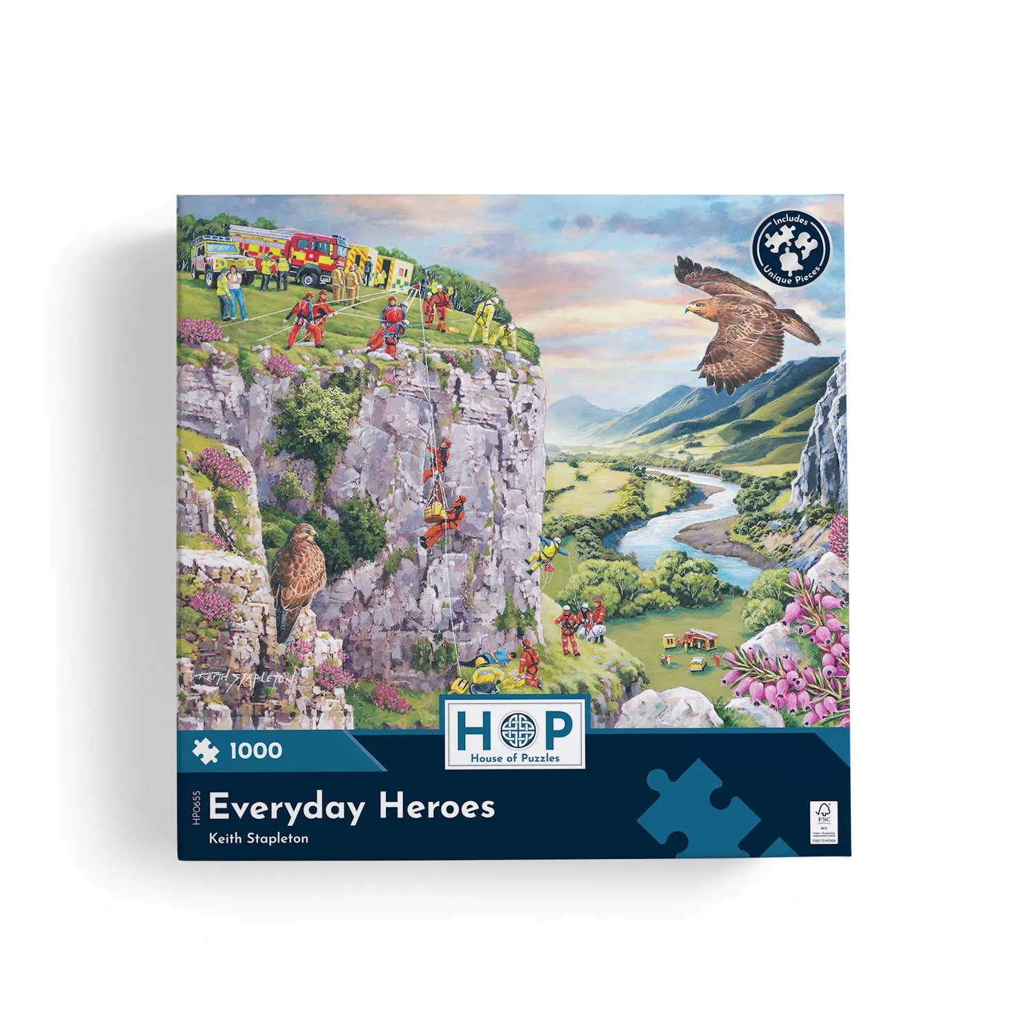 House of Puzzles Everyday Heroes puslespil 1000 brikker