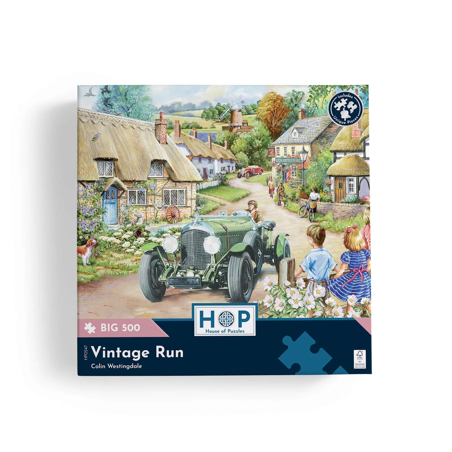 House of Puzzle BIG Vintage Run puslespil 500 store brikker
