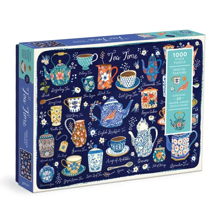 Good Puzzle Tea Time puslespil 1000 brikker formede