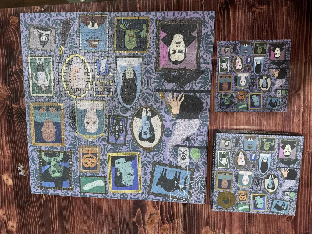 Galison Spooky Portraits puslespil 500 brikker folie