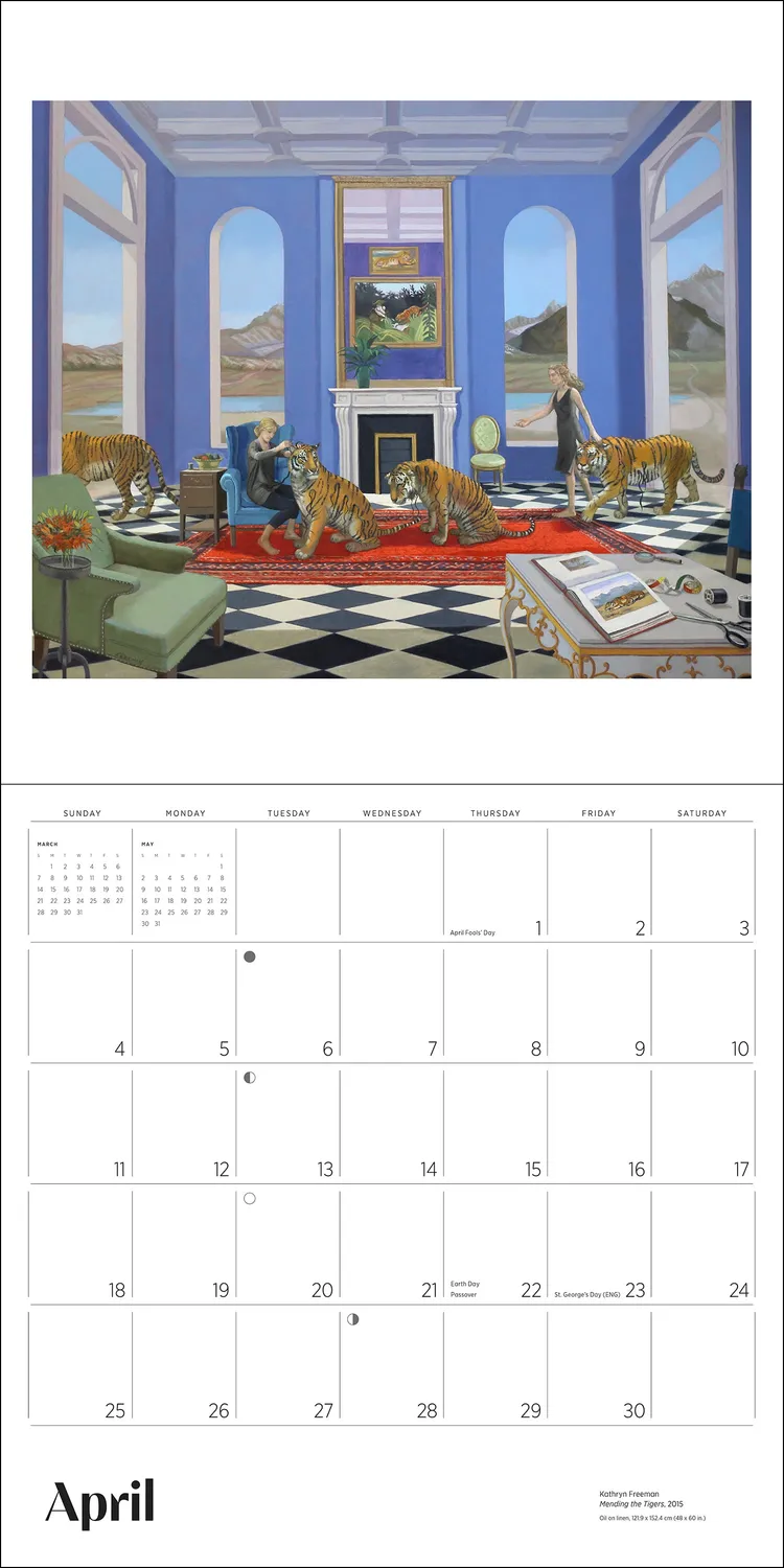 Pomegranate Freeman Daydreams vægkalender 2027 dyr