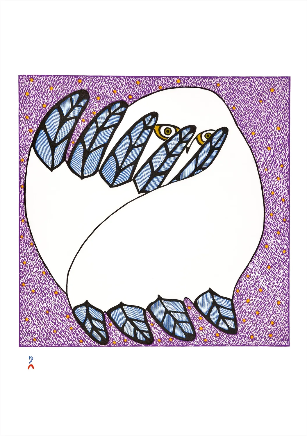 Pomegranate Owls Inuit Art Kinngait kort 20 stk ugler